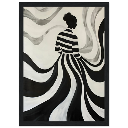 The Striped Silhouette - Poster - Arthena