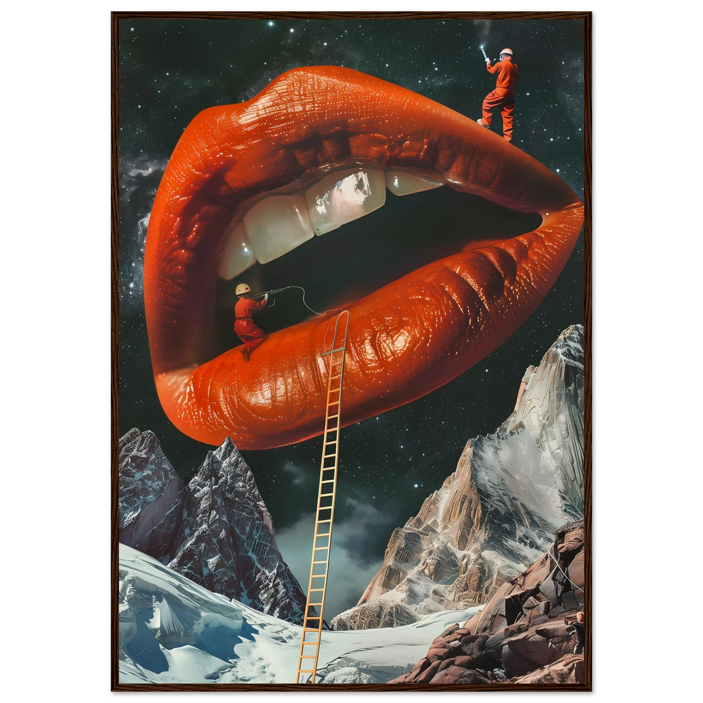 Lip Construction - Poster - Arthena