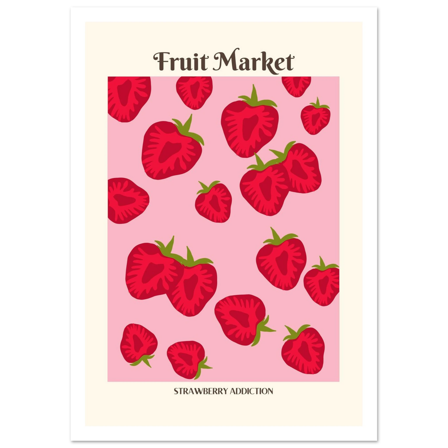 Fruit Market Strawberry - Poster - Arthena