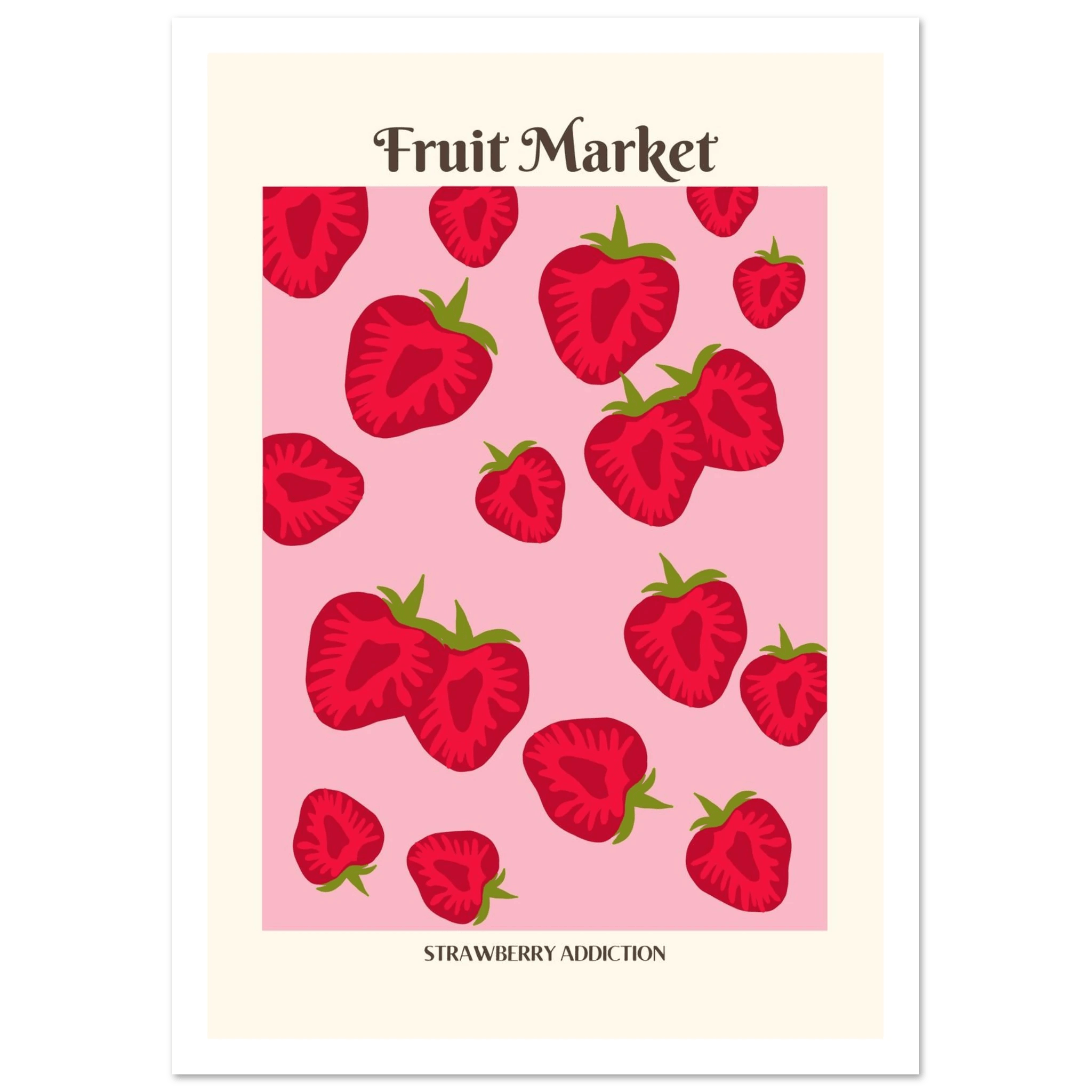 Fruit Market Strawberry - Poster - Arthena