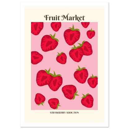 Fruit Market Strawberry - Poster - Arthena