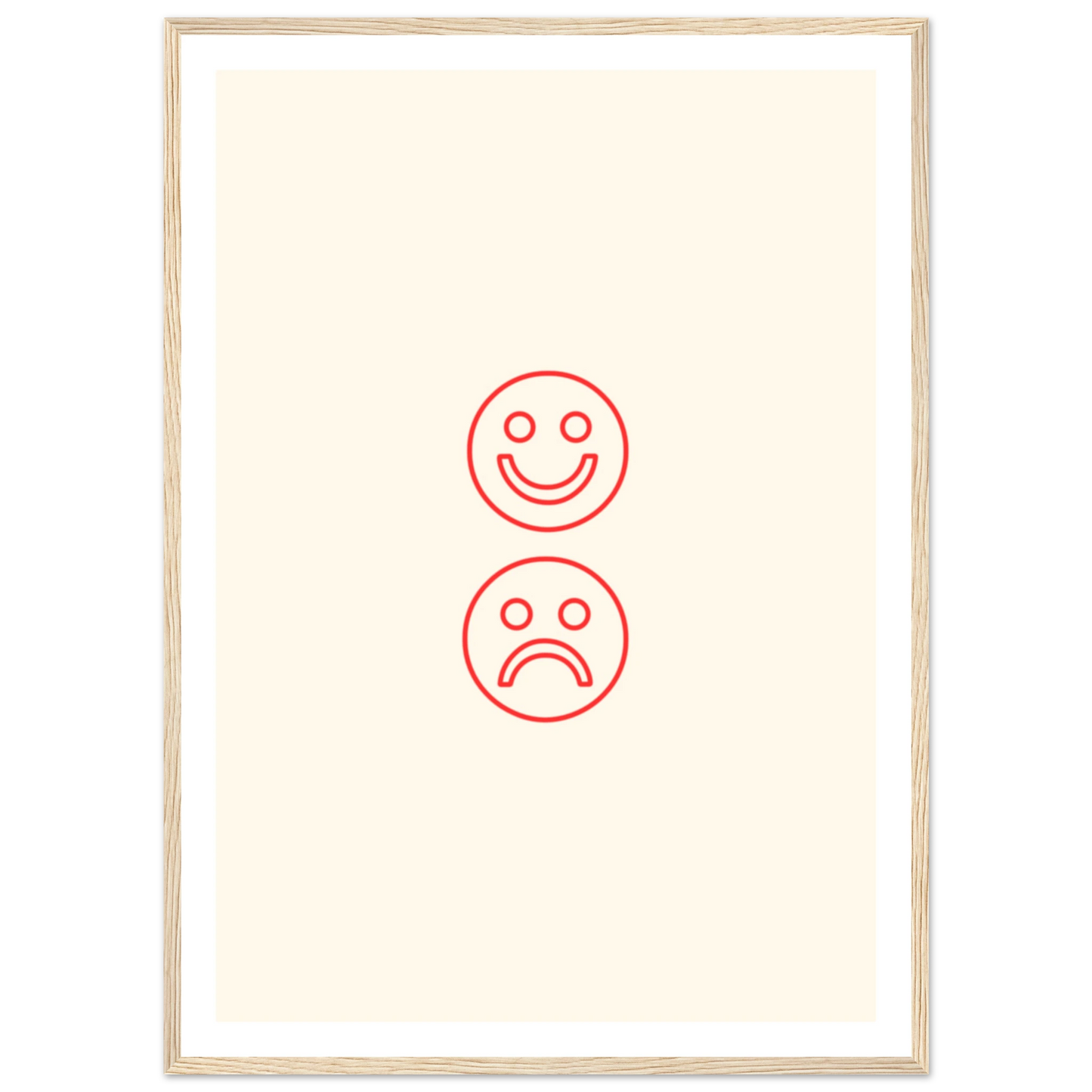 Happy face, sad face - Poster - Arthena