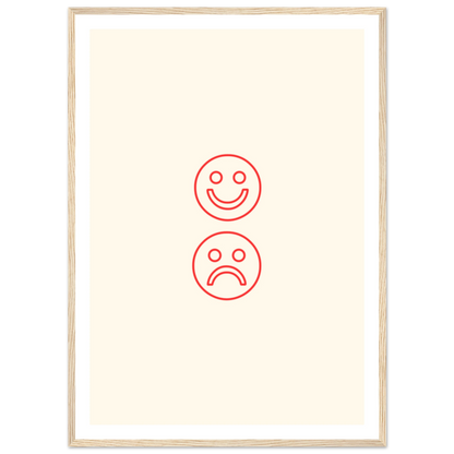 Happy face, sad face - Poster - Arthena