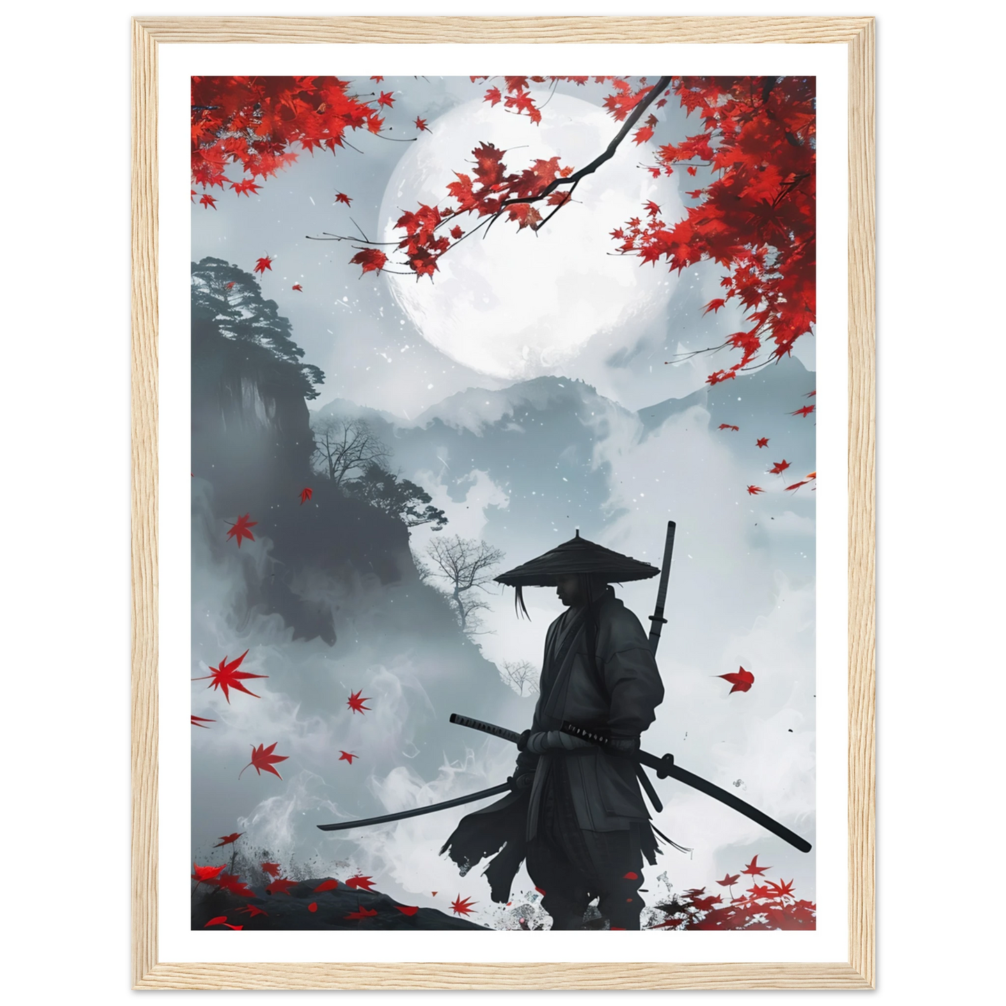 Crimson Leaves - Poster - Arthena