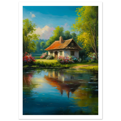 Serenity by the Lake - Poster - Arthena