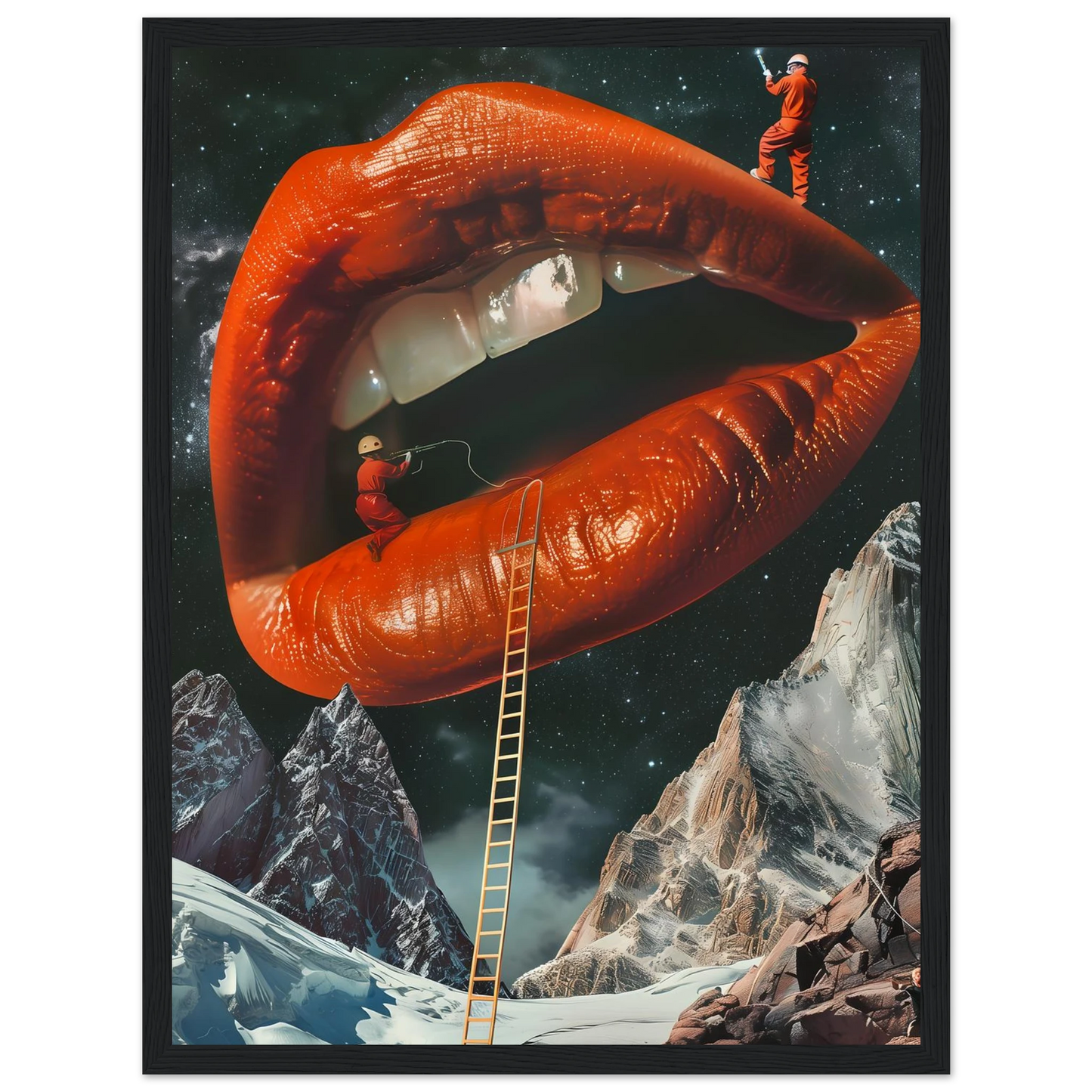 Lip Construction - Poster - Arthena