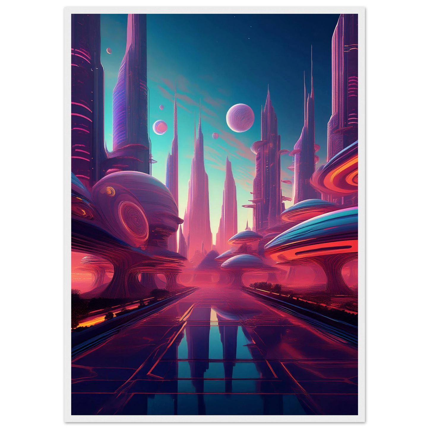 Neon Horizons - Poster - Arthena