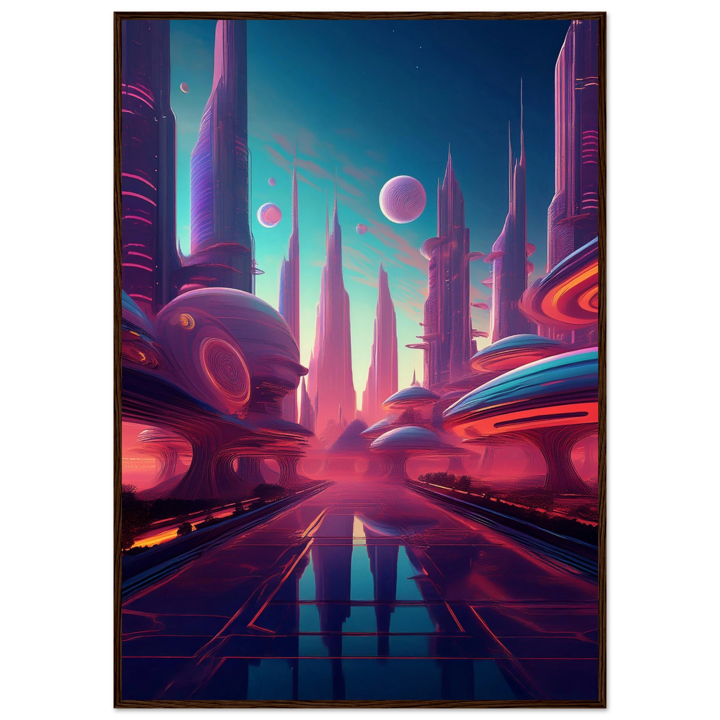 Neon Horizons - Poster - Arthena