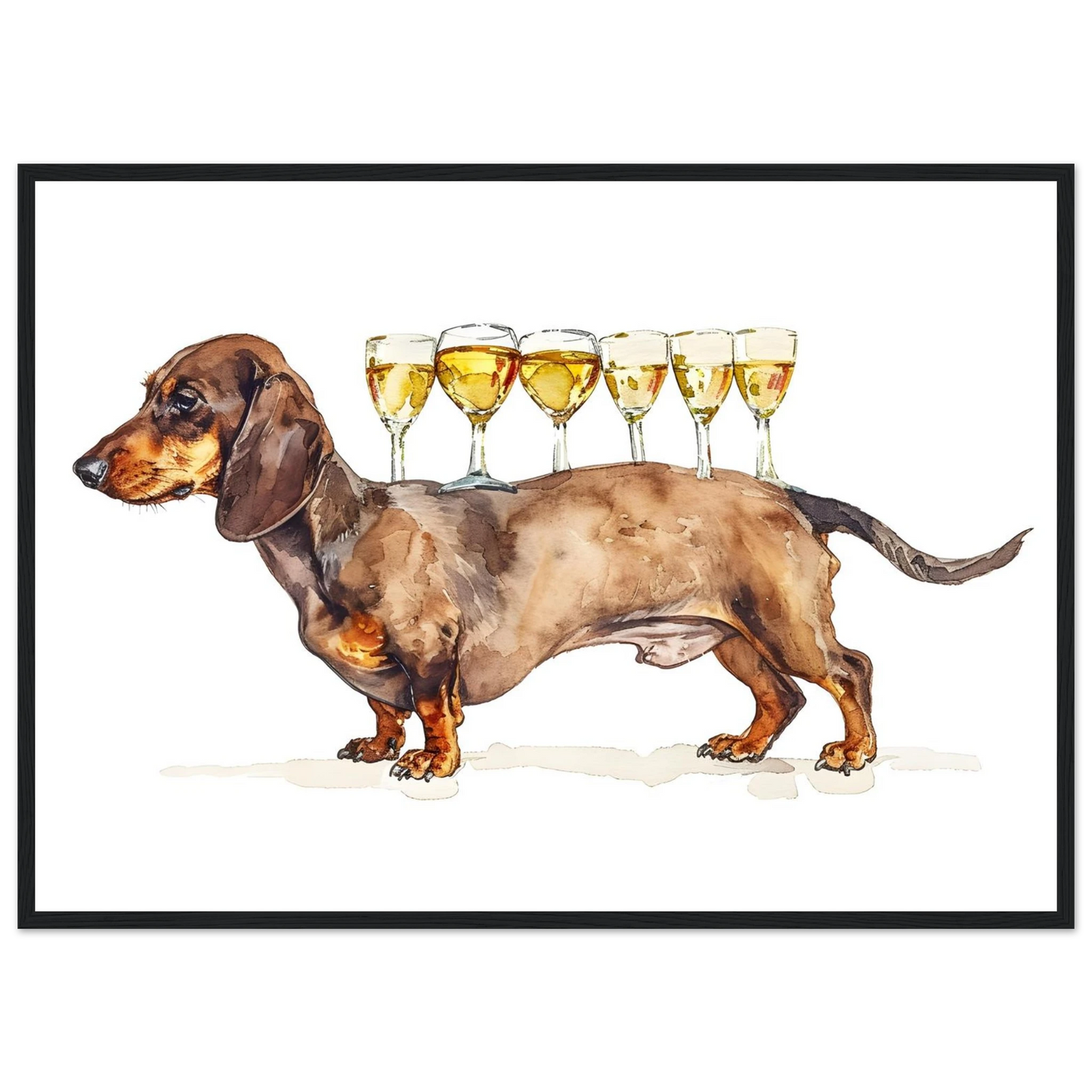 Wiener Dog Butler - Poster - Arthena