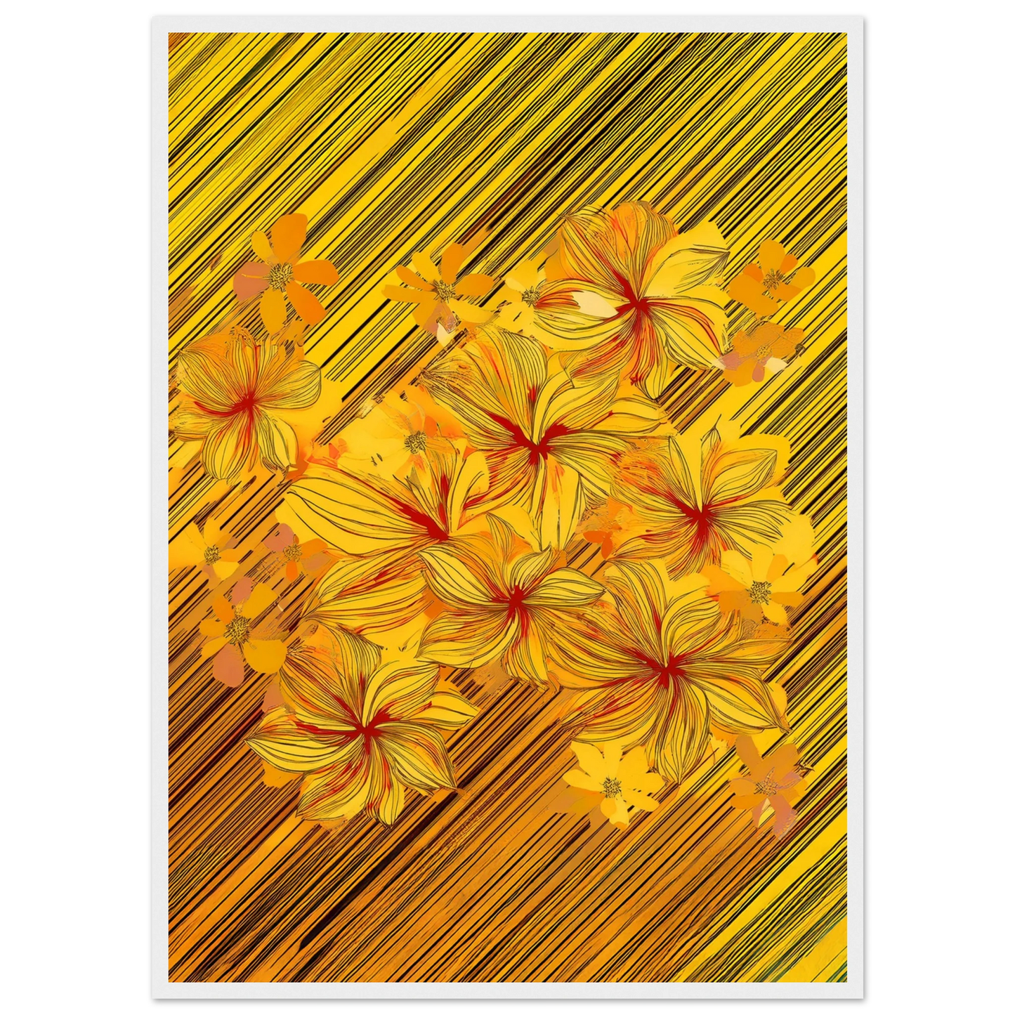Golden Blossoms - Poster - Arthena