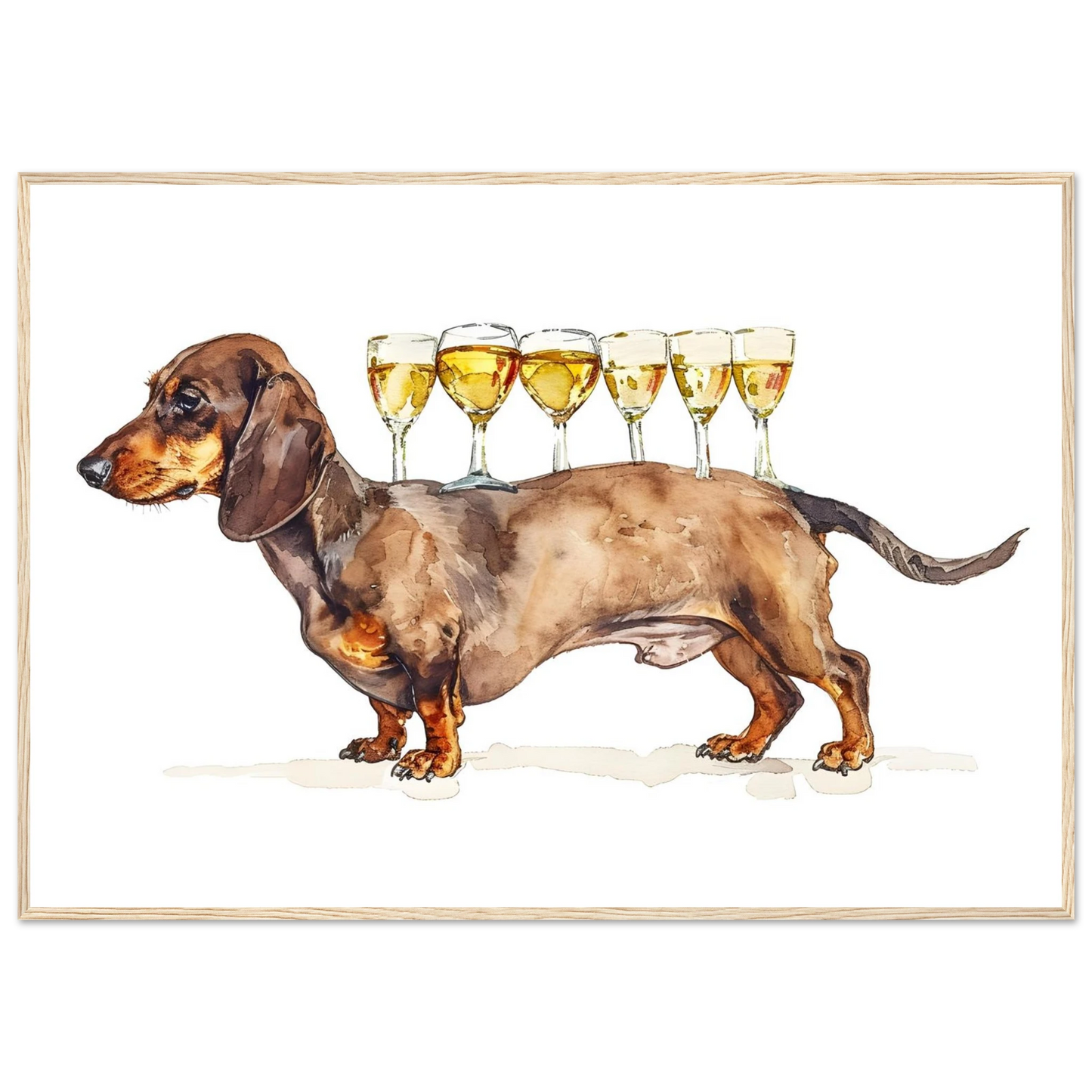 Wiener Dog Butler - Poster - Arthena