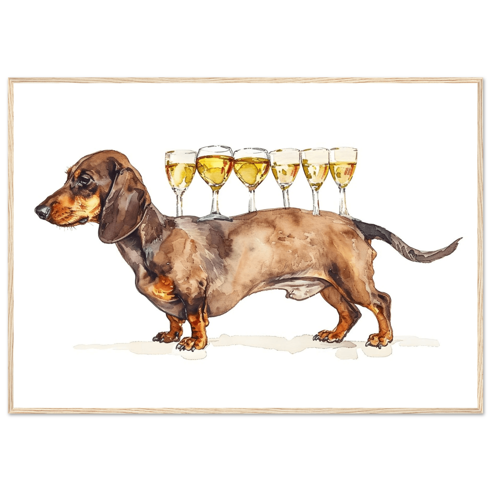 Wiener Dog Butler - Poster - Arthena
