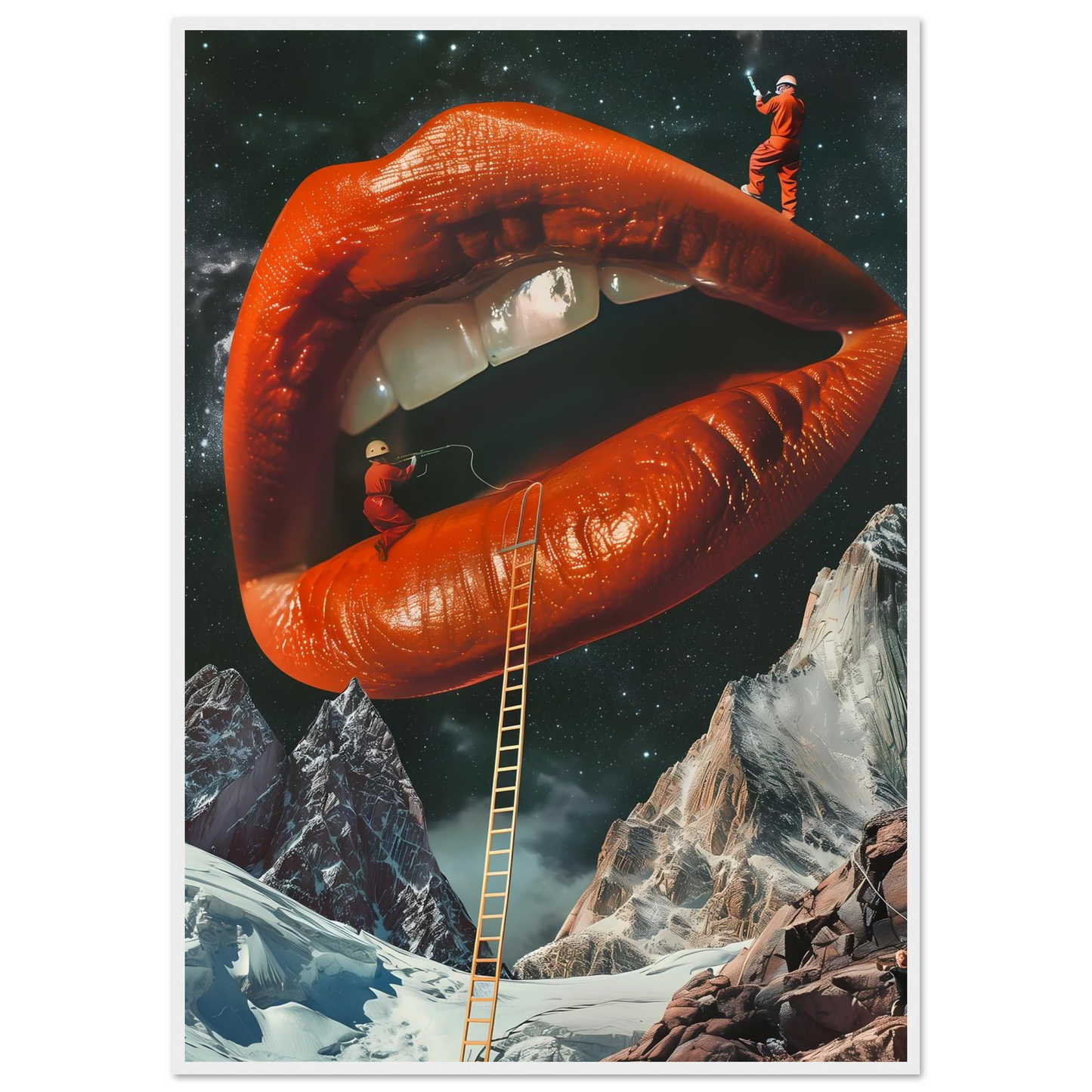 Lip Construction - Poster - Arthena