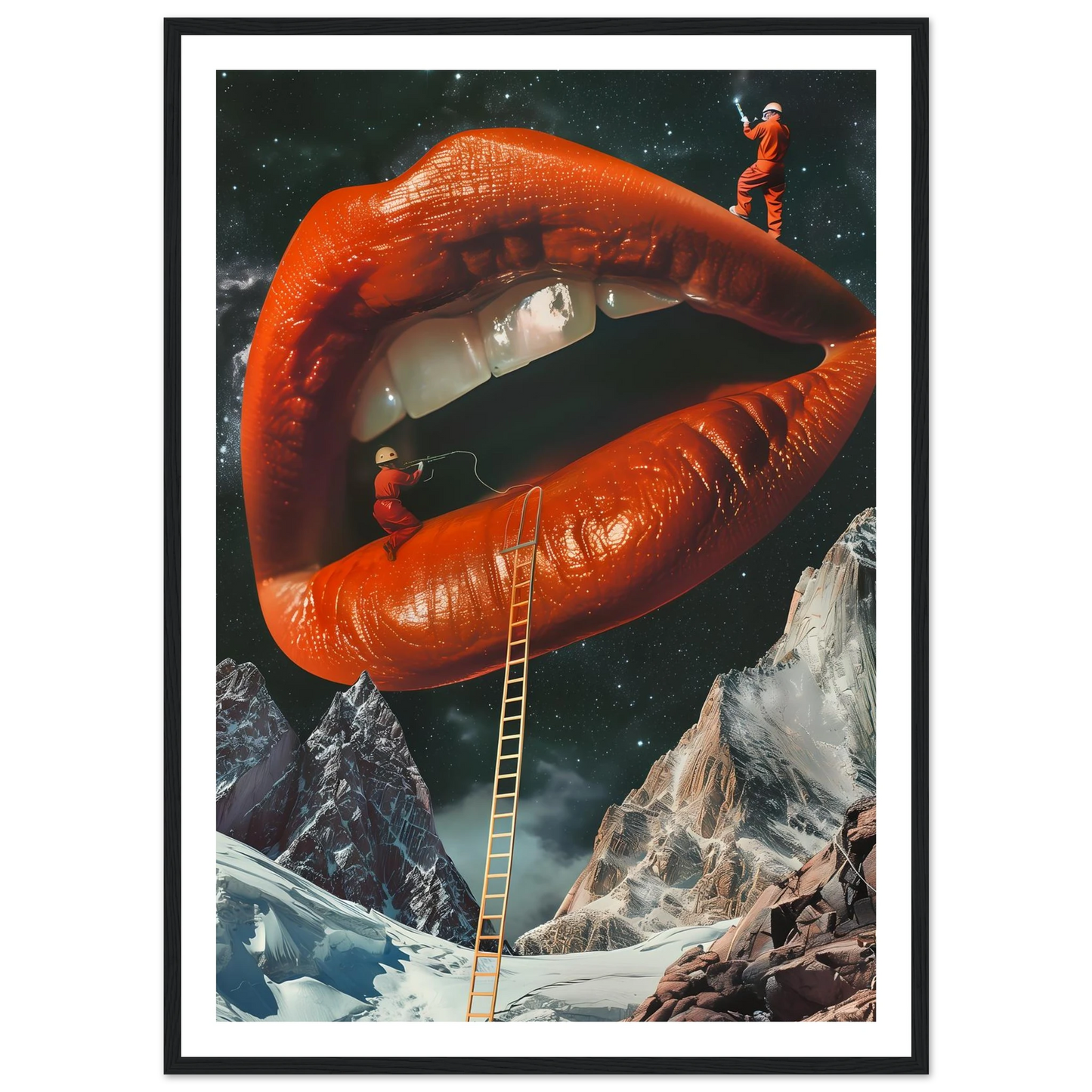 Lip Construction - Poster - Arthena