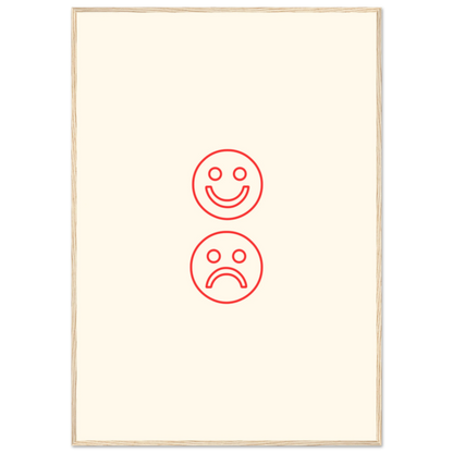 Happy face, sad face - Poster - Arthena