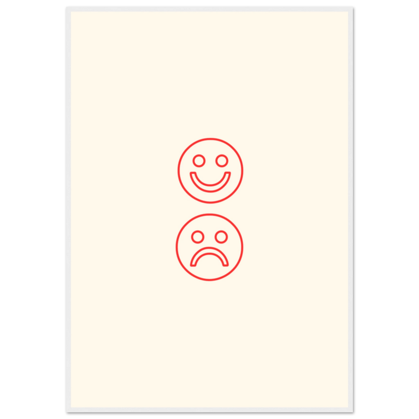 Happy face, sad face - Poster - Arthena