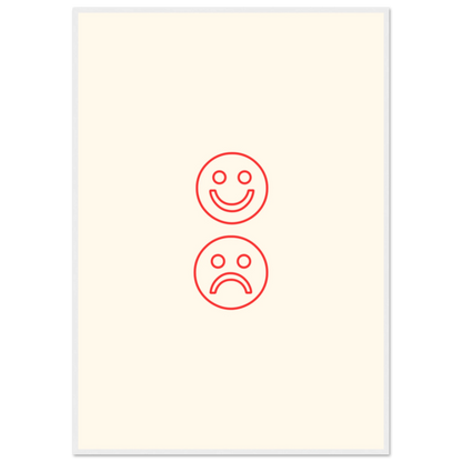 Happy face, sad face - Poster - Arthena