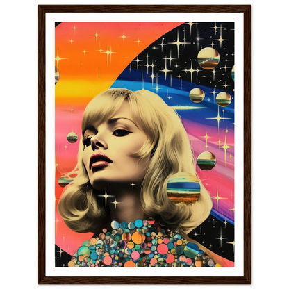 Retro Galaxy Queen - Poster - Arthena