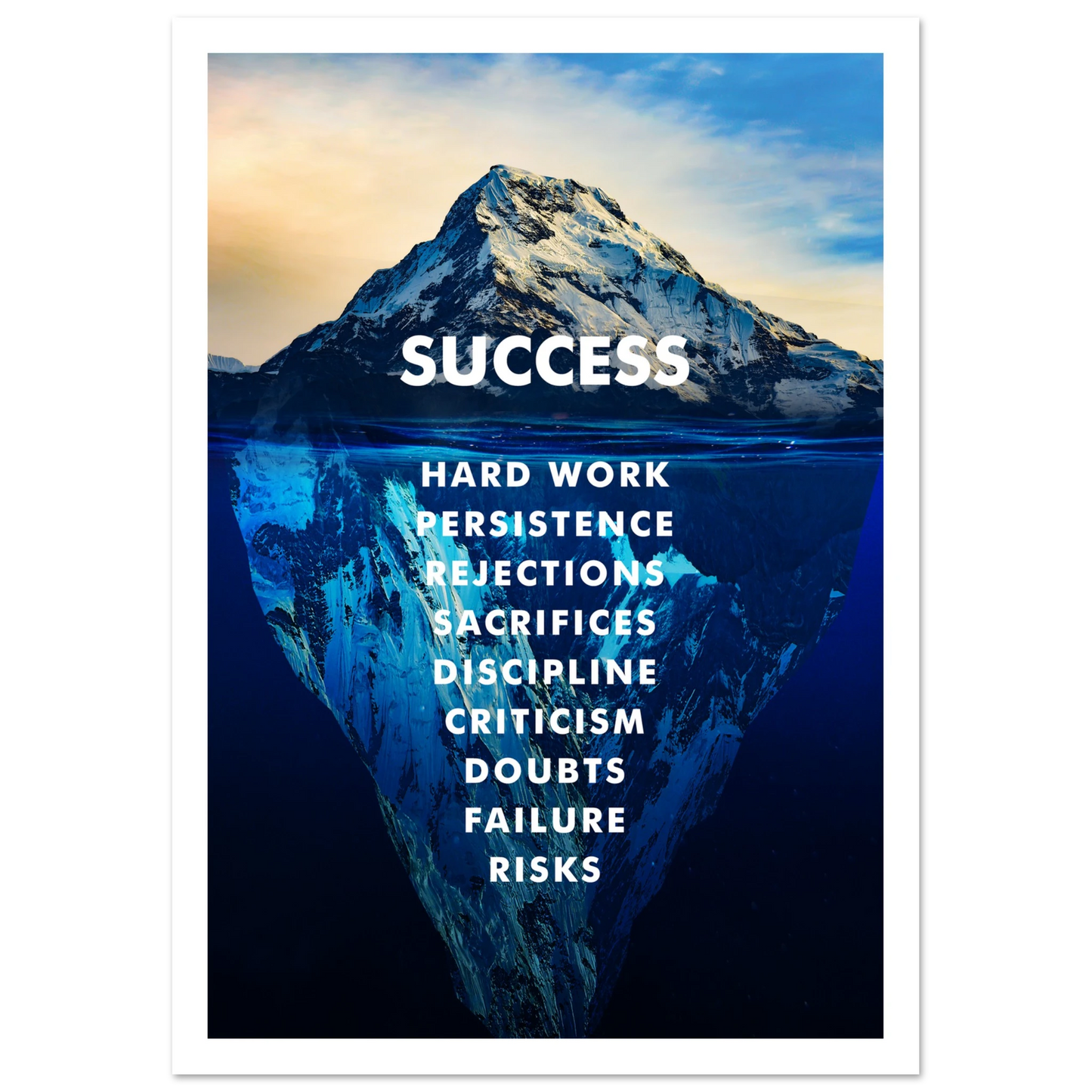 The Iceberg of Success - Poster - Arthena
