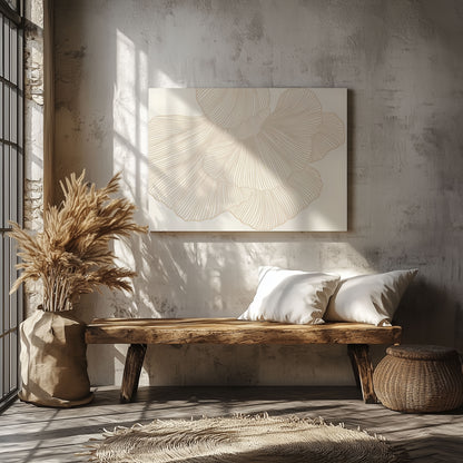 Flower Lines - Canvas
