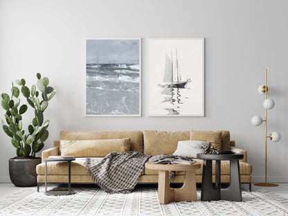 Abstract boat - Poster - Arthena