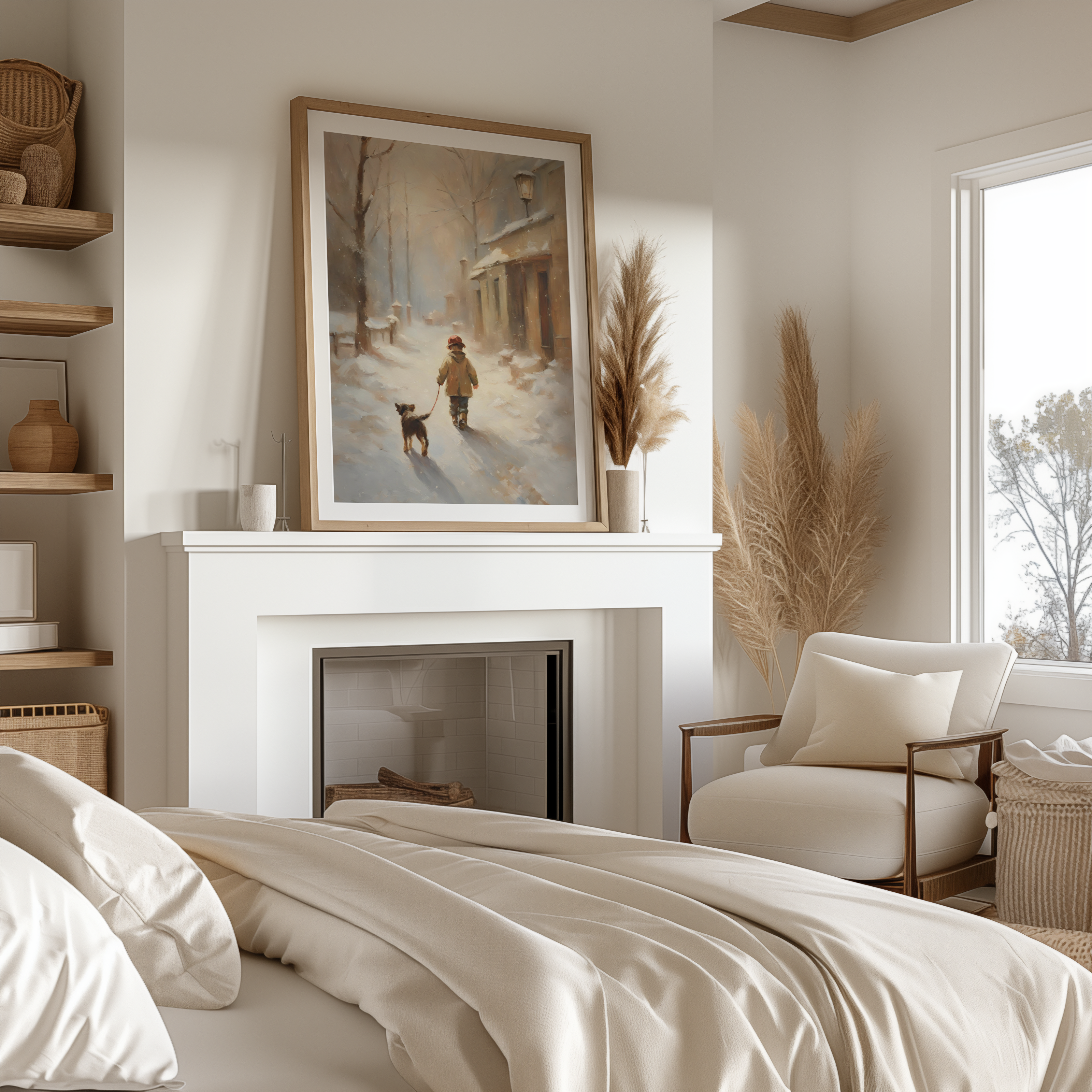 Små Steg Genom Vintern - Poster