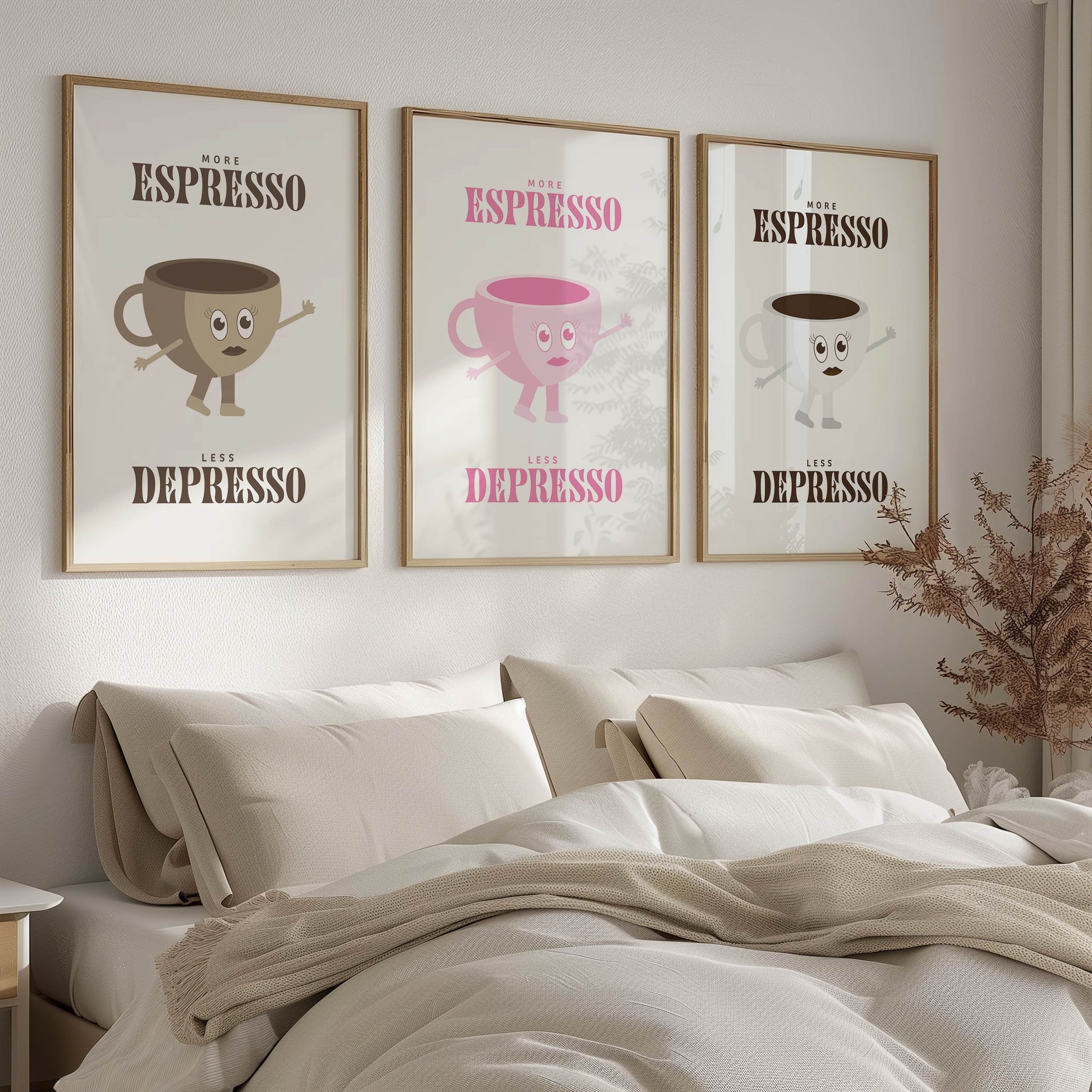 More Espresso Less Depresso - Poster - Arthena