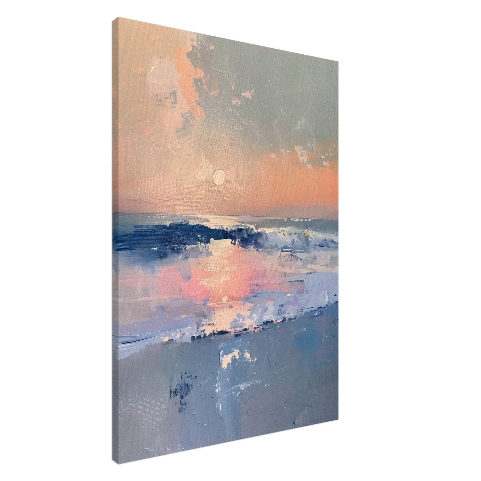 Ocean whispers at dusk - Canvas - Arthena