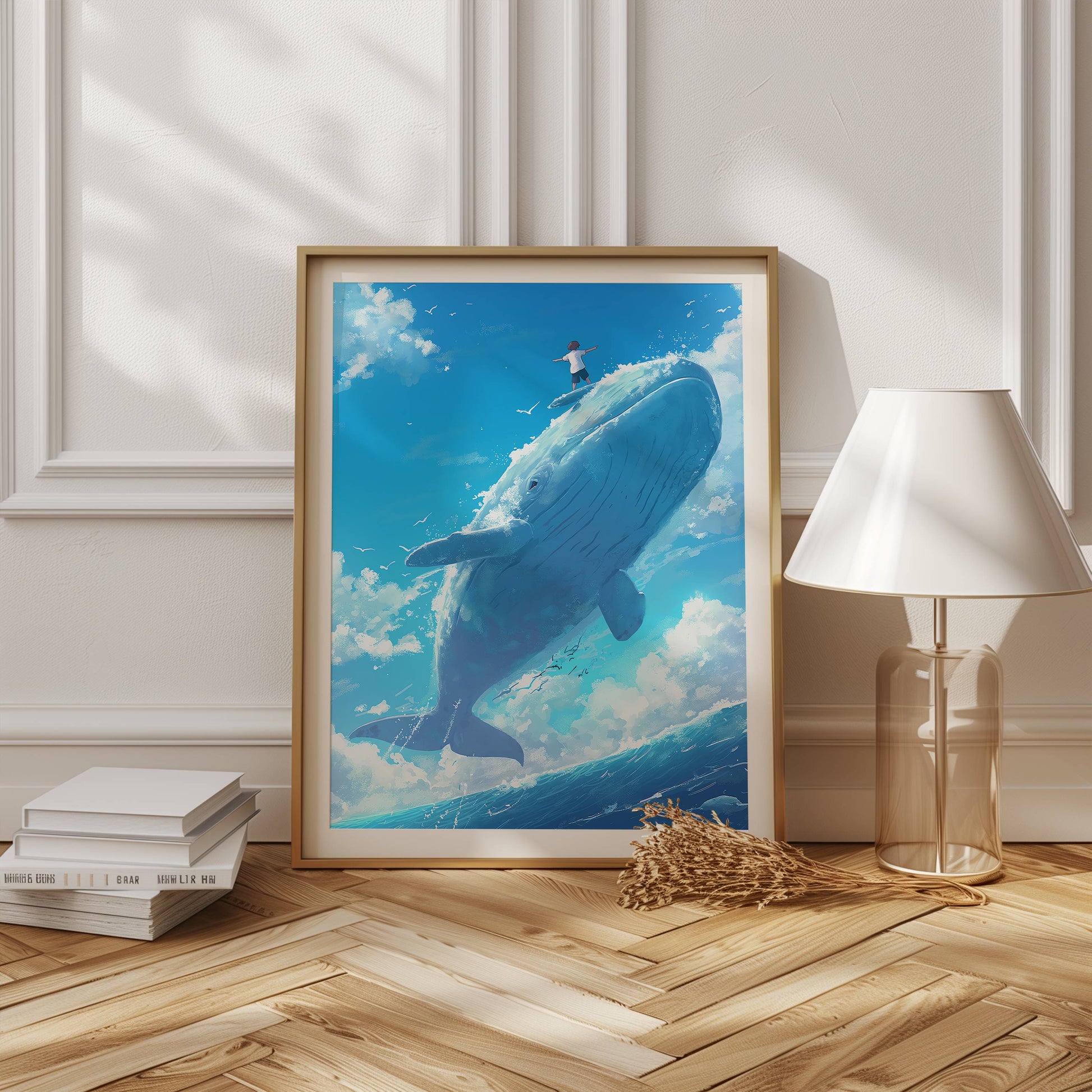 Surfing Whale - Poster - Arthena
