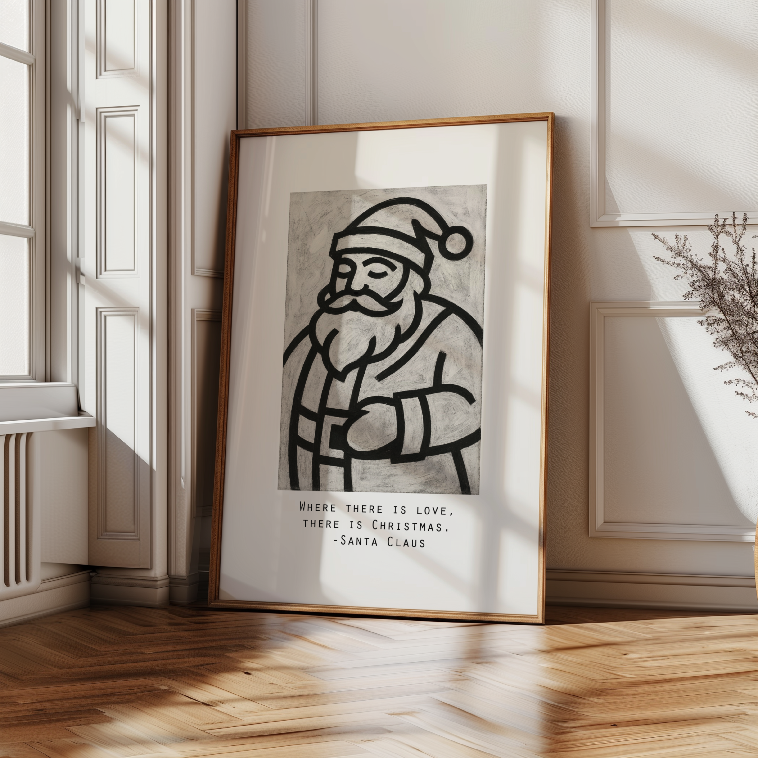 Where There Is Love There Is Christmas; Santa Claus - Poster