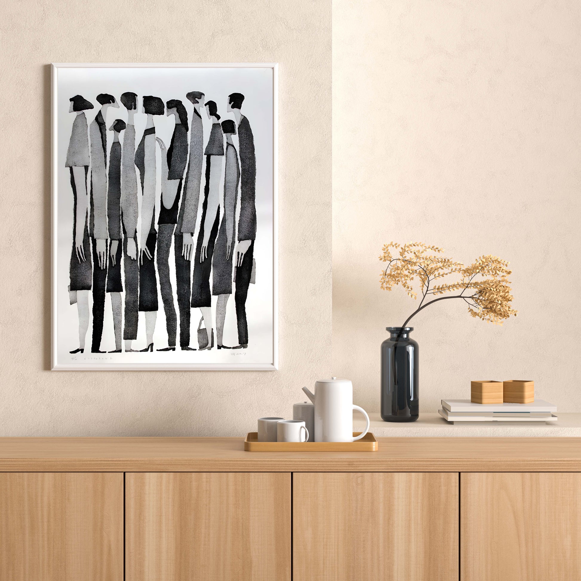 Silent Crowd - Poster - Arthena